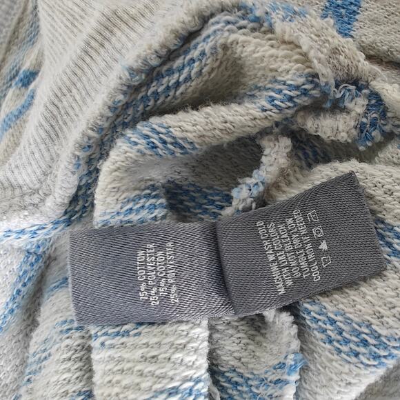 Aerie Blue Stripe Henley Waffle Knit Pullover Top Women’s Small - Picture 6 of 6